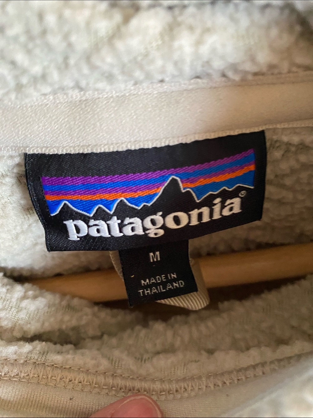 Patagonia Women's Cream Cowl Neck Fleece Pullover - Picture 2 of 5